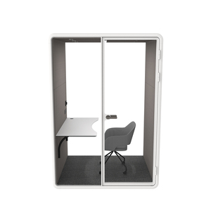 Cabina Acústica Moderna Blanca para Oficina, Reducción de Ruido, Insonorizada, Portátil, Espacio Silencioso para el Trabajo - Product Image 5