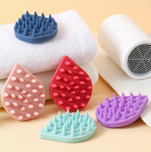 Wholesale Hair Washing Silicone Scrubber Head Massage Shampoo Comb Scalp <b>Bath</b> <b>Brush</b> - Product Image 2