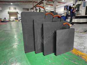 500*500*50 mét tải 15t <span class=keywords><strong>uhmwpe</strong></span> OUTRIGGER pad cho di động cần cẩu lớp phủ chống trượt vòng tròn hốc rãnh với miễn phí khắc logo dịch vụ - Product Image 2