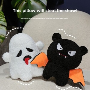 Nouveau transfrontalier Super doux citrouille fantôme en peluche poupée oreiller <span class=keywords><strong>ange</strong></span> démon ailes enfants cadeau de noël jouet animaux PP coton - Product Image 3