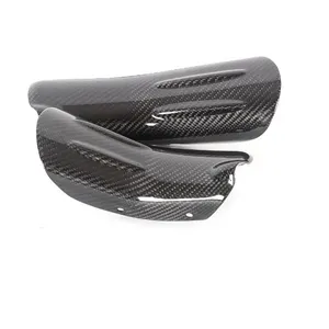 3K Carbon Fiber Motorcycle Exhaust Heat Shield Anti-scalding Protection Cover