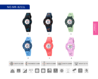 Montres numériques MINGRUI pour filles et adolescentes, montre de sport numérique, grand écran, étanche 3ATM, bracelet rose bonbon, logo personnalisé OEM