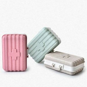 New Eco-Friendly 6 Compartments Pill Organizer Box Plastic <b>Suitcase</b> Pill Box Custom Pill Box - Product Image 3