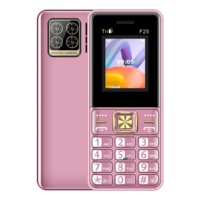 Ponsel Fitur Senior F25 1.8 inci 1800mAh Triple Sim Card MP3 MP4 Radio FM Android Tidak Terkunci