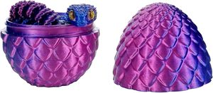 3D Printed Viper <b>Egg</b> Set Figurine with Movable Joints Easter-Themed Creative Children's <b>Toy</b> Wholesale Fully Functional - Product Image 2