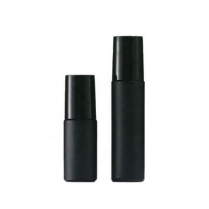 <b>10ml</b> Frosted Matte Black Perfume Roller <b>Bottle</b> Essential Oil Glass Roll on <b>Bottle</b> - Product Image 4