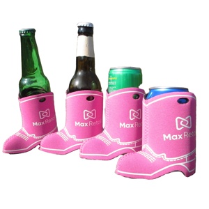 ปลอกหุ้มกระป๋องเบียร์สีชมพูรูปทรงรองเท้าบูททำจากนีโอพรีน - Product Image 6