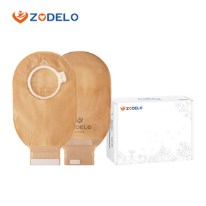 Bolsas de Colostomía Zodelo con Certificación ISO y CE, Color Beige, de Dos Piezas, con Cierre de Velcro, Económicas, para Hospitales y Farmacias - Product Image 1