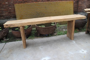Table de <span class=keywords><strong>console</strong></span> en <span class=keywords><strong>bois</strong></span> rétro, prédécoupée, style chinois, en <span class=keywords><strong>bois</strong></span> massif brute naturel, entrée rustique - Product Image 6