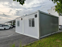 Maison préfabriquée pliable et détachable de 20 ou 40 pieds, mobile et peu encombrante, personnalisable