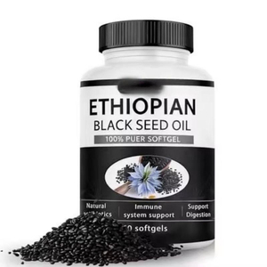 Cápsulas de aceite de semilla negra etíope 100% puro, prensado en frío, antioxidante, de 800 mg, para la salud inmunológica y digestiva, 60 cápsulas, para adultos. - Product Image 5