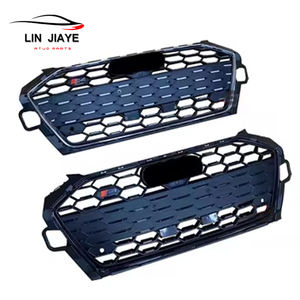 Grille avant automatique de haute qualité pour <span class=keywords><strong>Audi</strong></span> <span class=keywords><strong>A4</strong></span> S4 mise à niveau vers 2020-2021 S4 argent brillant noir cadre pare-chocs Grille ABS matériel - Product Image 5