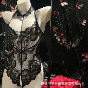 Body de encaje sexy para mujer, perfecto para lencería erótica nocturna, seductor y atractivo, sin necesidad de quitarlo. - Product Image 2