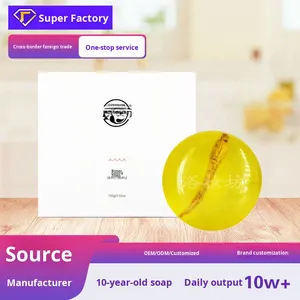 Sophora flavescens chống Mite handmade xà phòng tắm rửa mặt tinh dầu làm sạch giữ ẩm dầu kiểm soát nhân sâm thơm Quà tặng - Product Image 4