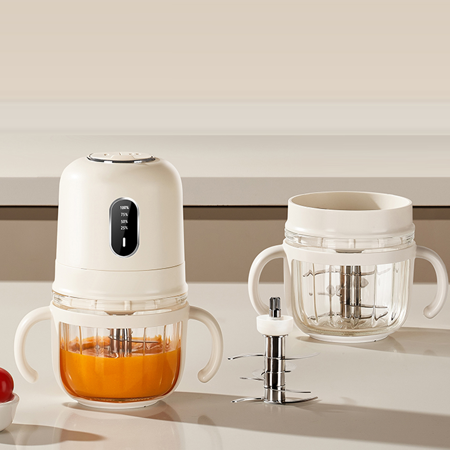 2025 Baby Food Processor 316 Stainless Steel 8 Blades Intelligent Baby Food Processor Maker Portable Travel Baby Food Maker