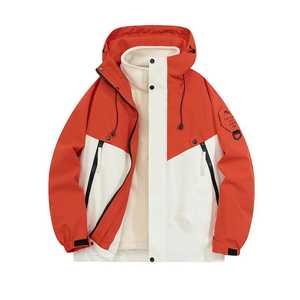 Outdoor Fleece Lined 3 In 1 Windproof Jacket Men Autumn Winter Workwear - Product Image 4