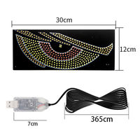Les yeux du diable dynamiques flexibles de voitures de LED, voiture observe la lumière décorative d'oeil de démon d'USB, yeux menés flexibles faits sur commande d'écran de LED