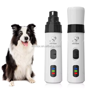 Fournitures de soins pour animaux de compagnie Style dessin animé soin des griffes de petits animaux <span class=keywords><strong>coupe</strong></span>-ongles électrique facile à utiliser avec batterie LED pour chien et chat - Product Image 1