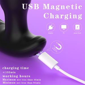 เอส-แฮนด์ 360 °   ปลั๊กก้นสั่นแบบหมุนได้ทำจากซิลิโคนสำหรับผู้หญิง พร้อมรีโมทคอนโทรล ไวเบรเตอร์สำหรับผู้ชาย - Product Image 2