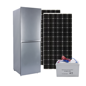 Expédition rapide système solaire hors réseau réfrigérateur supérieur congélateur inférieur <span class=keywords><strong>2</strong></span> <span class=keywords><strong>portes</strong></span> type avec serrure grande capacité 270L réfrigérateur solaire - Product Image 1