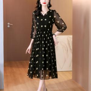 Femmes été imprimé fleuri Maxi robe élégante dentelle décoration taille cintrée pour <span class=keywords><strong>Vogue</strong></span> Style décontracté tailles 2XL 3XL 4XL - Product Image 1