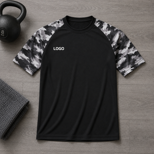 Camiseta de Entrenamiento con Camuflaje Personalizado para Hombre, Camiseta Táctica de Alto Rendimiento, Fabricante y Proveedor de Ropa Deportiva con Marca Privada OEM ODM - Product Image 5