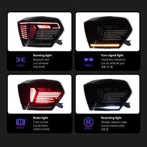 Accessoires de feux arrière de voiture améliorés pour VW <span class=keywords><strong>Golf</strong></span> 7, feux arrière 2013-2019, système d'éclairage de signalisation et de feux <span class=keywords><strong>antibrouillard</strong></span> Volkswagen - Product Image 3