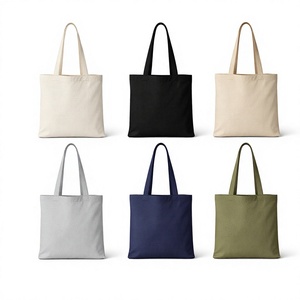 Custom Logo Printed Breathable Organic Lightweight Ripstop Twill Reusable Cotton Women Men Travel Tote Shopping Bag Eco-Friendly - Product Image 1