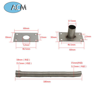 Manchon de protection de câble en acier inoxydable métallique de 18 mm, ressort de câble, protection anti-pincement, boucle de porte
