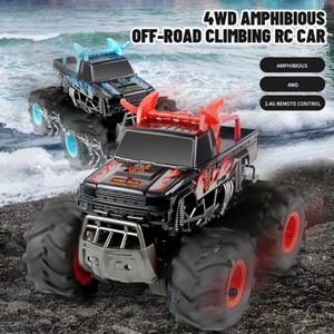 SJY-Q135 Voiture RC amphibie 4x4 tout-terrain, télécommandée, pour l'eau et la terre, voiture de course tout-terrain, camion étanche - Product Image 2