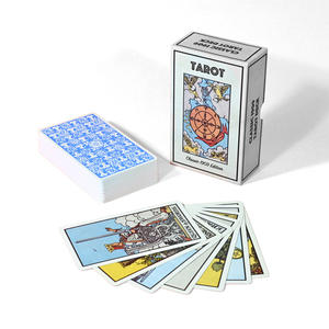 Jeu de tarot personnalisé au design original Cartes de tarot en feuille d'or rose pour débutants et experts avec guide et boîte-cadeau - Product Image 4