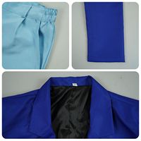 Disfraz de Conan para niños, camisa blanca, pantalones cortos azules, pajarita roja, traje de juego de rol de anime para niños de 8 a 13 años