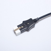 Cable de alimentación resistente al calor con enchufe europeo de 2 pines a acoplador plano de 2 orificios, compatible con vaporizador de ropa de Filipinas, cable de repuesto