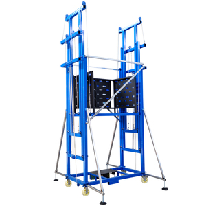 Platform Kerja Udara Gunting Listrik Baru 12m Konstruksi Baja Kecil Tali Kawat Kapasitas Beban 0.5 Ton Garansi 3 Tahun - Product Image 4