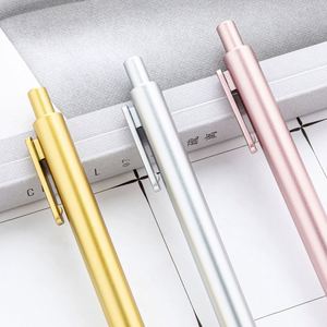 3-Color Plastic Ballpoint Pen <b>Set</b> in Silver, Rose Gold, Minimalist Design for Smooth <b>Writing</b> - Product Image 2