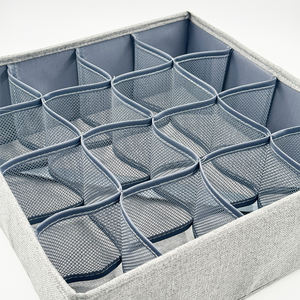 Organisateur de coffre 16 compartiments en Oxford, rangement portable pour voiture, boîte de rangement pour chaussettes, cravates, ceintures, mouchoirs, sous-vêtements, vêtements - Product Image 4