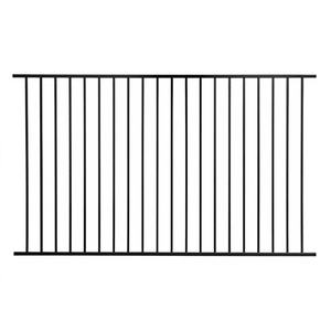 Panneau de clôture commercial en acier galvanisé noir, ornemental et de sécurité, avec surface galvanisée et thermolaquée, pour un montage facile - Product Image 1