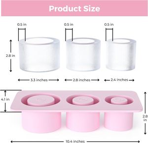 2024 mùa hè nóng bán Silicone <span class=keywords><strong>Ice</strong></span> Rỗng Xi lanh khay khuôn lớn <span class=keywords><strong>Ice</strong></span> Cube Maker khuôn mẫu cho Stanley cốc bia phụ kiện - Product Image 3