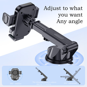 New ABS Silicone xe chủ Chiều cao có thể điều chỉnh văn phòng sử dụng kép với sự ổn định mạnh mẽ 360 độ hút cup Bảng điều khiển gắn - Product Image 3