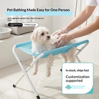 Hamac de bain pliable multi-positions pour animaux de compagnie (chats et chiens) - Fixation sécurisée, design respirant et imperméable, utilisation toutes saisons, ne nécessite pas de clouage