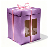 Luxuriöse goldene Geschenkbox aus Kunstkarton für Gebäck, faltbar, mit individuellem Logodruck, UV-bedruckte Kuchenbox, umweltfreundlich und recycelbar