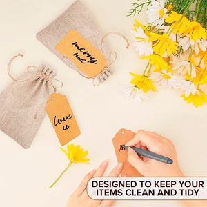 販促用米香辛料ハーブクリスマスギフト多目的再利用可能小型巾着コーヒー袋ジュート - Product Image 6