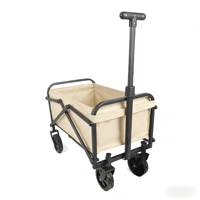 Chariot pliable pour enfants avec poignée télescopique pour jardin, plage, camping, poussette jouet
