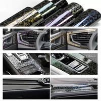 Film de protection en vinyle carbone forgé PET, résistant à la chaleur, imperméable, pour carrosserie, capot, toit et intérieur de voiture