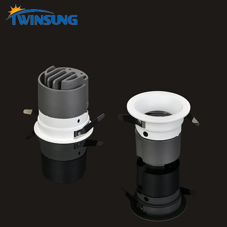 Usine Vente Directe Bonne Qualité Plafond Rond Réglable En Aluminium de moulage En Matrice 7W Spot LED Encastrable