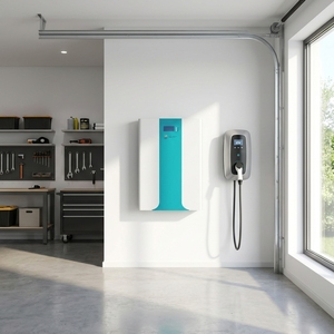 Home Energy Storage Solar Power Split Wall Battery 48V 102Ah 10kWh-16kWh CAN Lithium <b>Iron</b> Phosphate Stackable Hybrid 8000 Cycles - Product Image 2