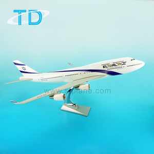 Modèle <span class=keywords><strong>d</strong></span>'avion EL AL Airlines B747-400 70cm Produits cadeaux de compagnie aérienne - Product Image 2