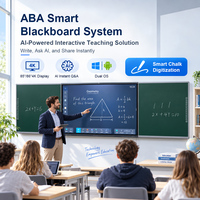 Tableau interactif intelligent 86 pouces à double système Android Windows 4K pour conférence avec fonction tableau noir