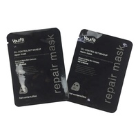 Emballage plastique pour crème de visage, thermoscellé, personnalisé, 50 pièces, petite pochette en aluminium, emballage d'échantillon cosmétique