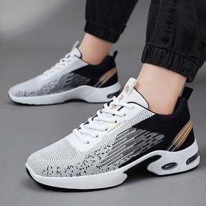 Chaussures pour femmes tendance 2026 les plus vendues - Chaussures de marche rehaussées respirantes à semelles épaisses et empeigne en maille blanche toutes saisons - Product Image 2